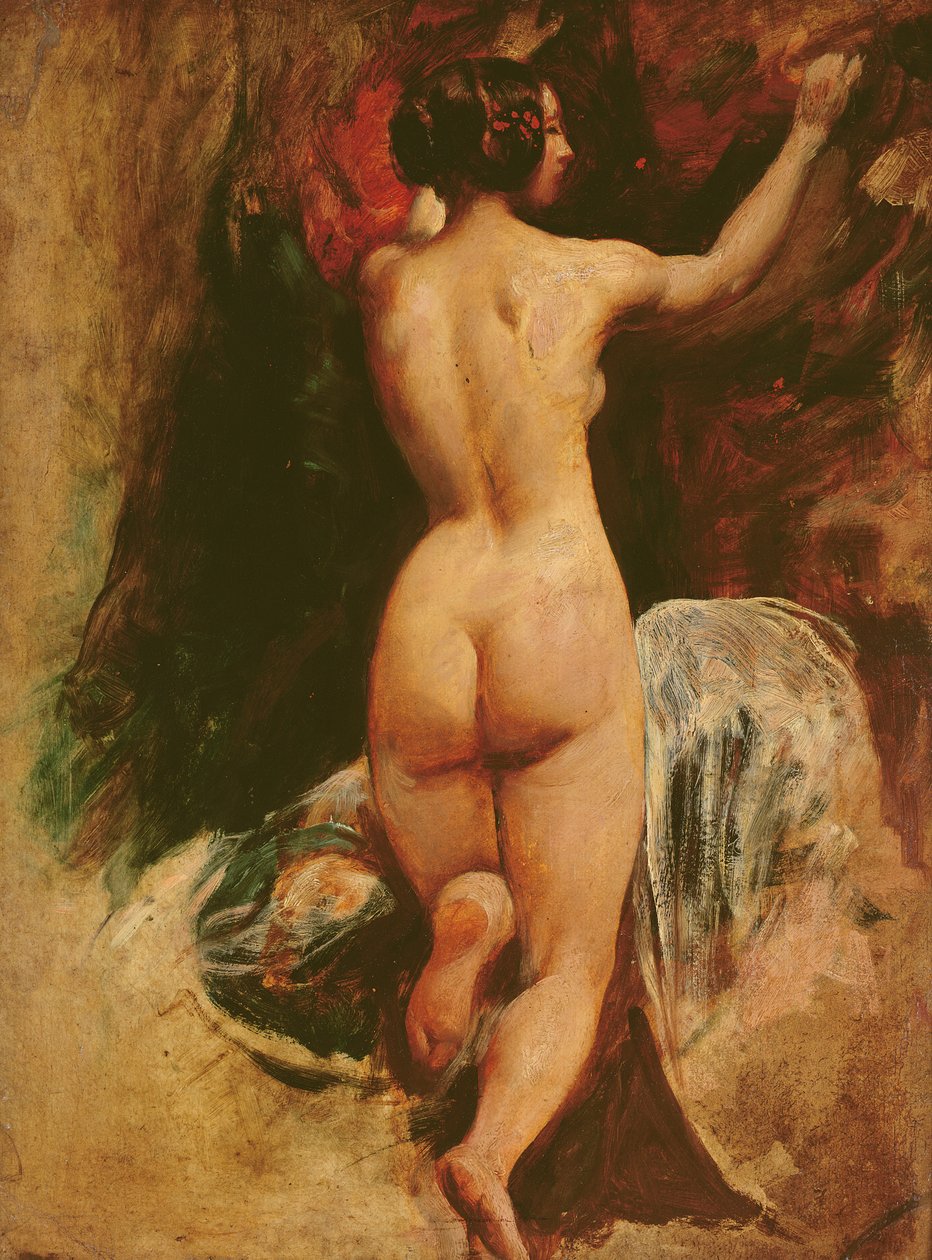 Arkadan görülen çıplak kadın, c.1835-40 by William Etty