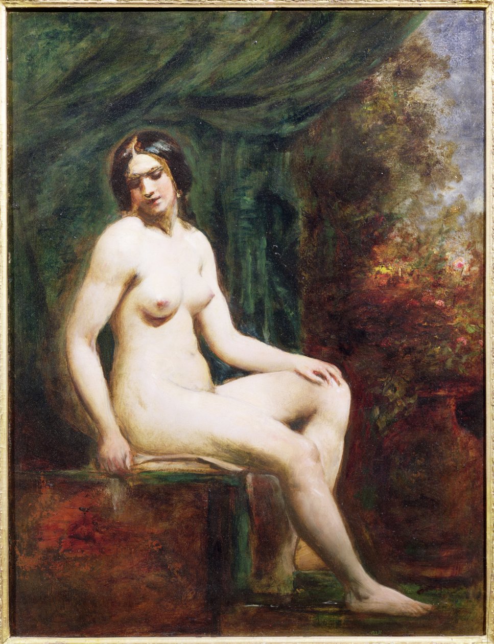 Oturan Kadın Çıplak by William Etty