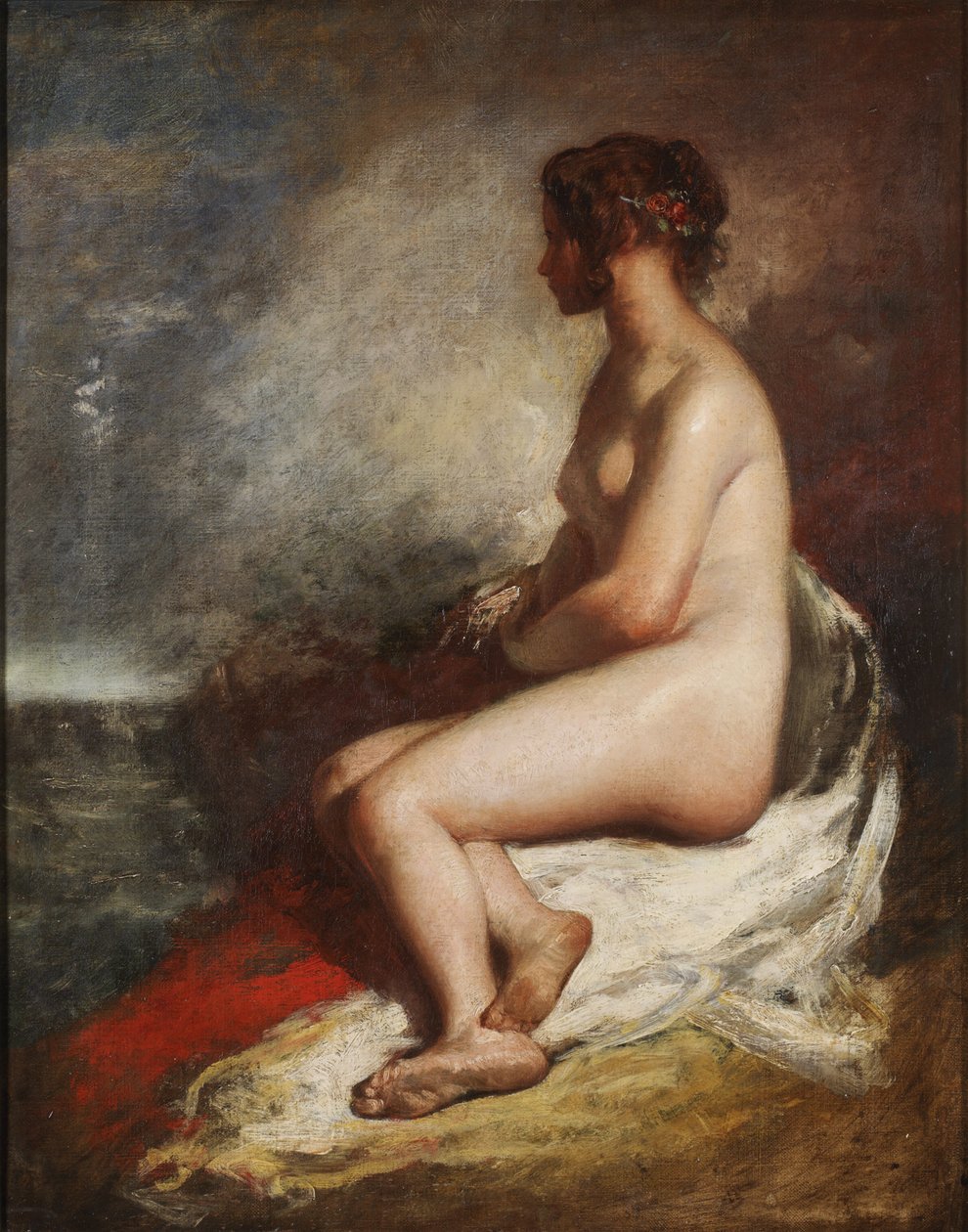 Oturan Çıplak Çalışması by William Etty