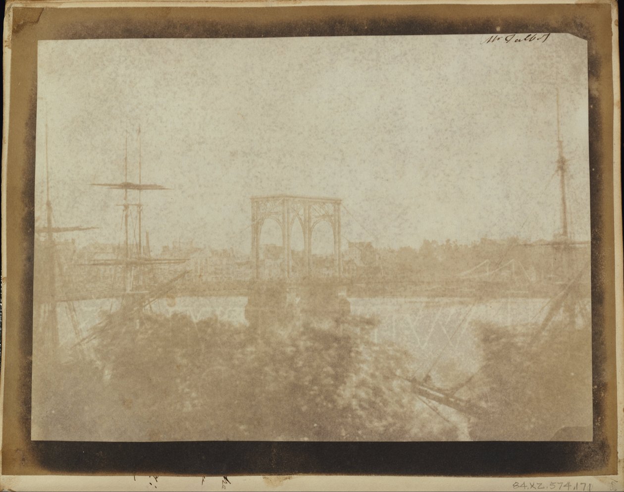 Asma Köprü, Rouen. by William Henry Fox Talbot