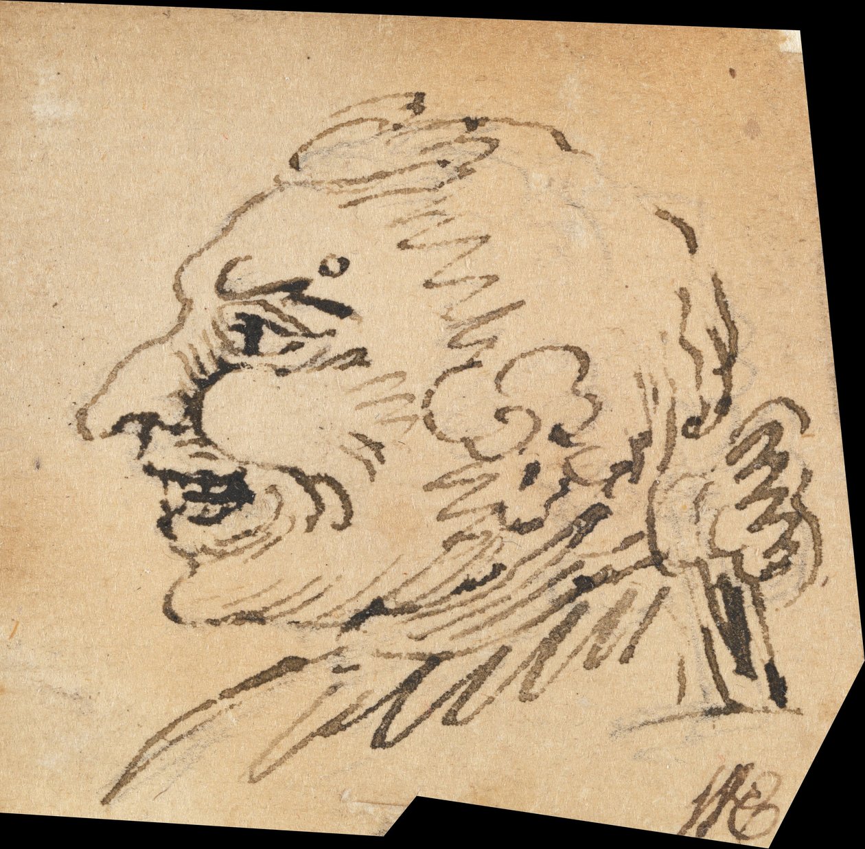 Grotesk Erkek Kafa by William Hogarth