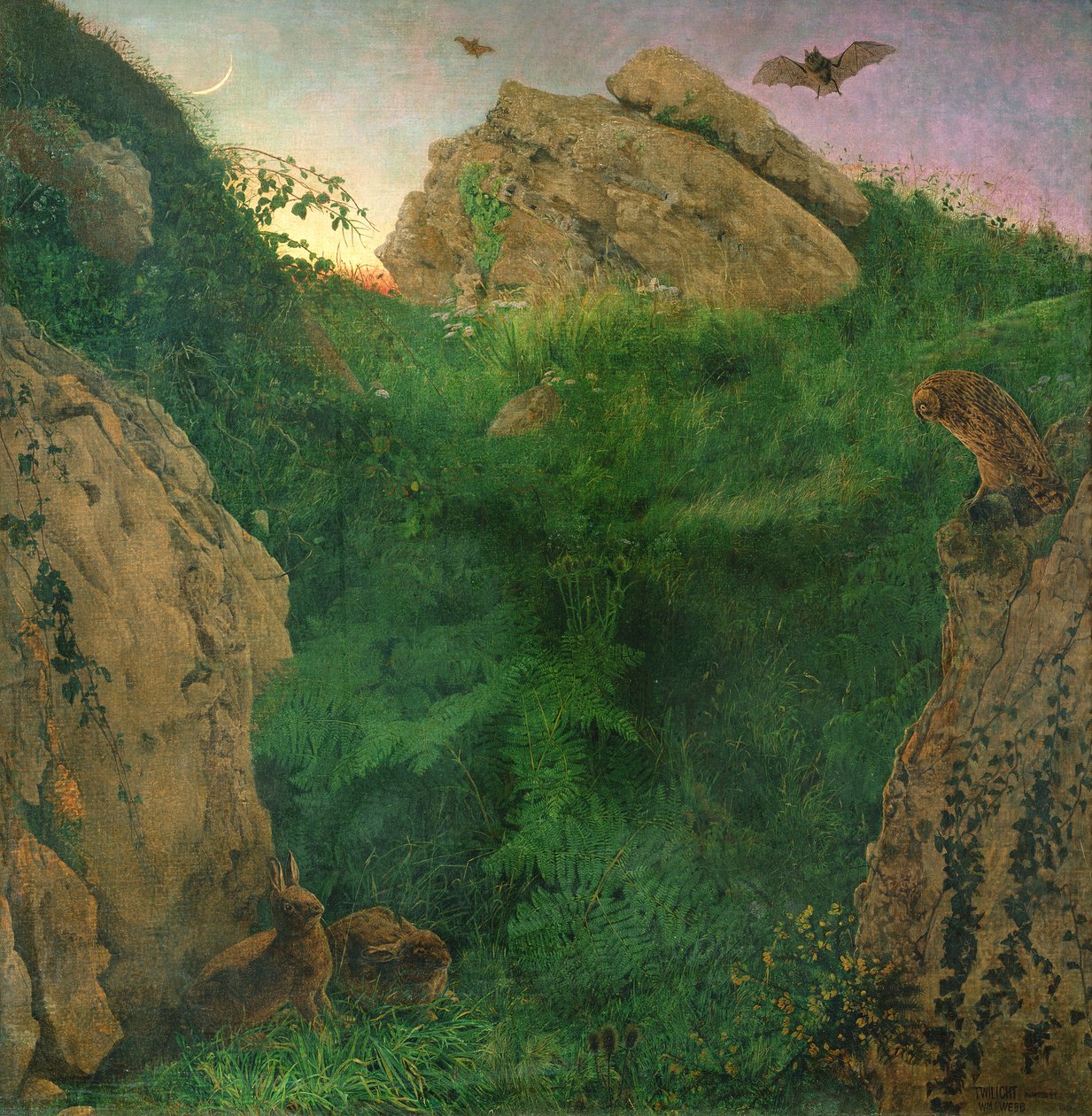 alacakaranlık (yağ) by William J. Webbe or Webb