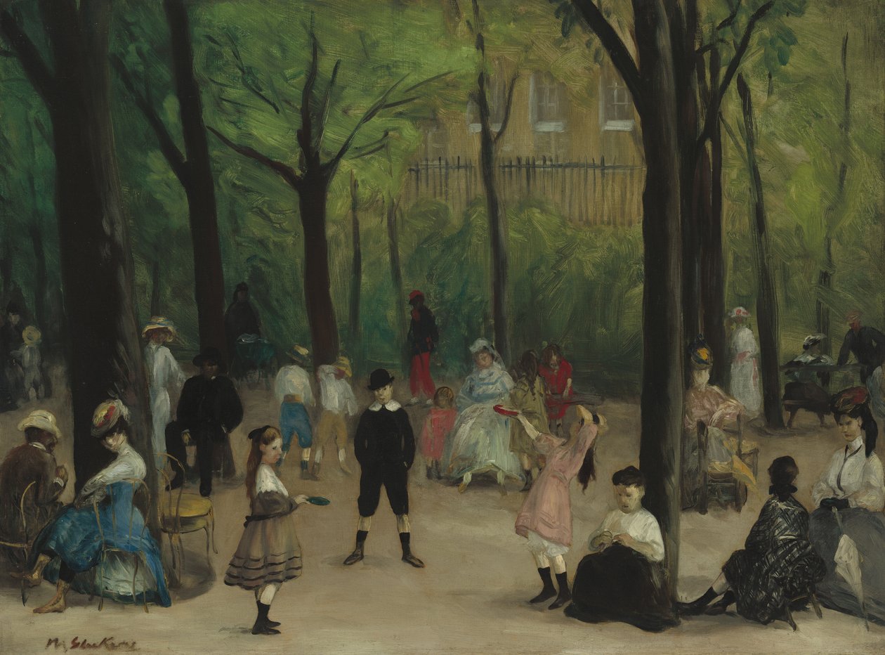 ಲಕ್ಸೆಂಬರ್ಗ್ ಗಾರ್ಡನ್ಸ್, 1906 ಟರ್ಕ್ by William James Glackens