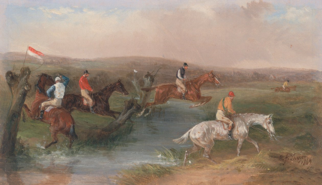 Steplechasing - Engel by William Joseph Shayer