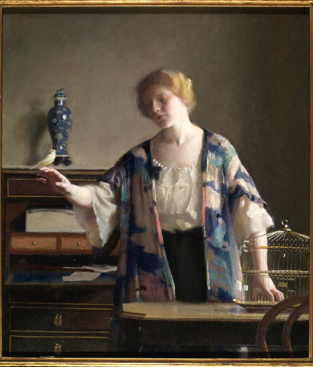 ದಿ ಕ್ಯಾನರಿ, 1913 ಟರ್ಕಿ by William McGregor Paxton