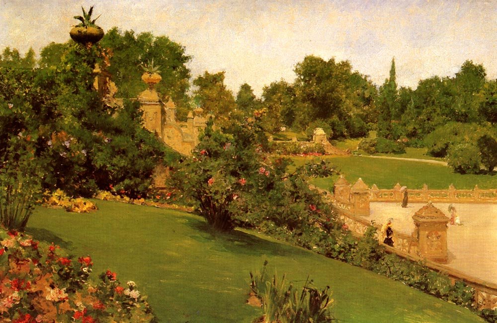 Alışveriş Merkezinde Teras by William Merritt Chase