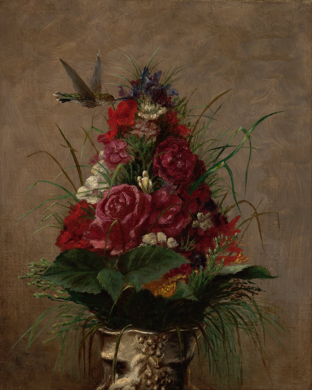 Sinek Kuşu ile Natürmort by William Merritt Chase