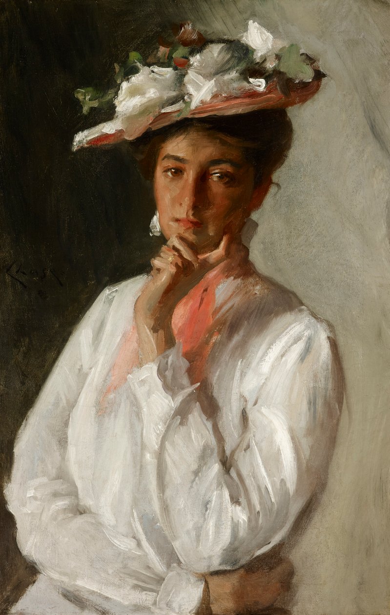Beyazlı Kadın by William Merritt Chase