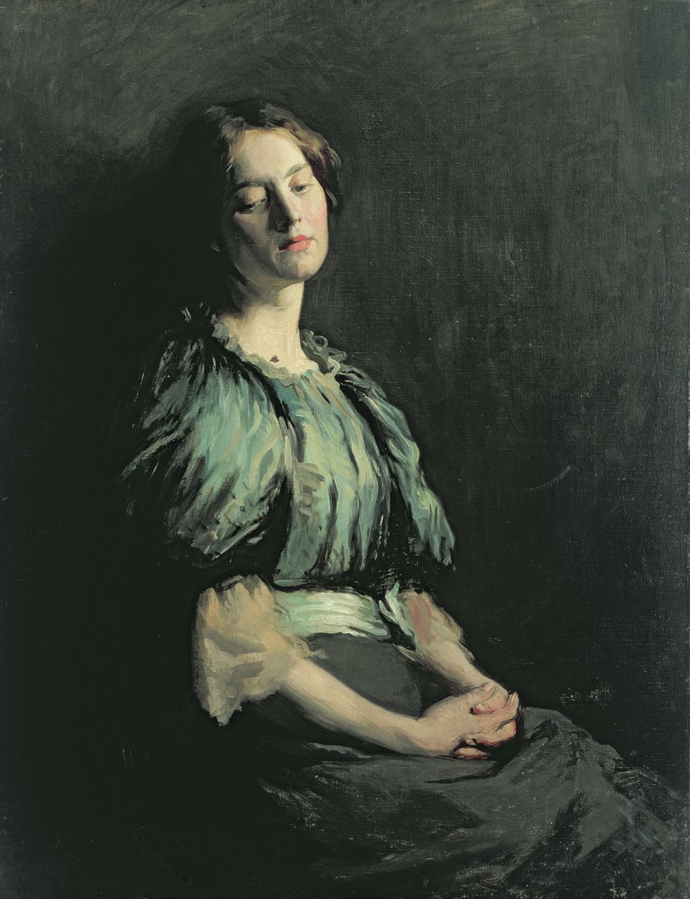 Yeşil Elbise Giyen Bir Kızın Portresi, 1899 by William Orpen