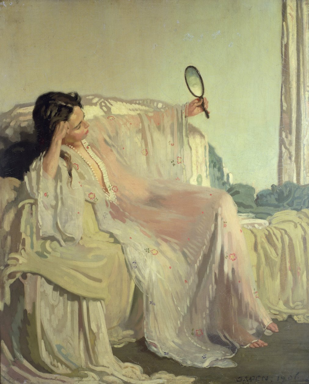 ದಿ ಈಸ್ಟರ್ನ್ ಗೌನ್, 1906 (ತೈಲ) ಟರ್ಕ್ by William Orpen