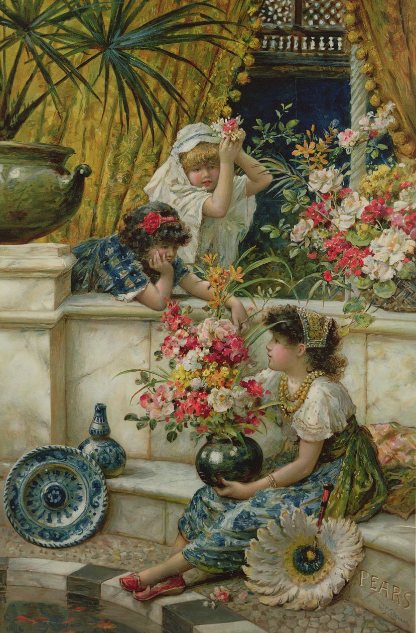 ಪೂರ್ವದ ಹೂವುಗಳು, ಪಿಯರ್ಸ್ ವಾರ್ಷಿಕದಿಂದ, 1895 ಟರ್ಕ್ by William Stephen Coleman