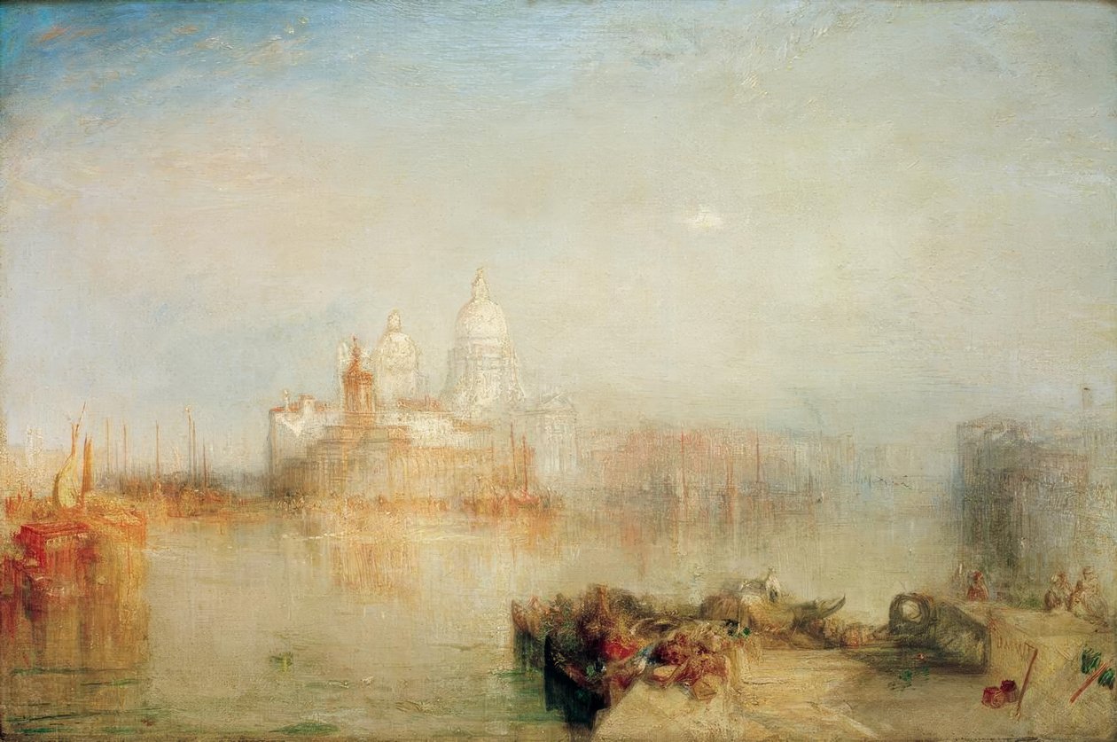 Dogana ve Madonna della Salute, Venedik by Joseph Mallord William Turner