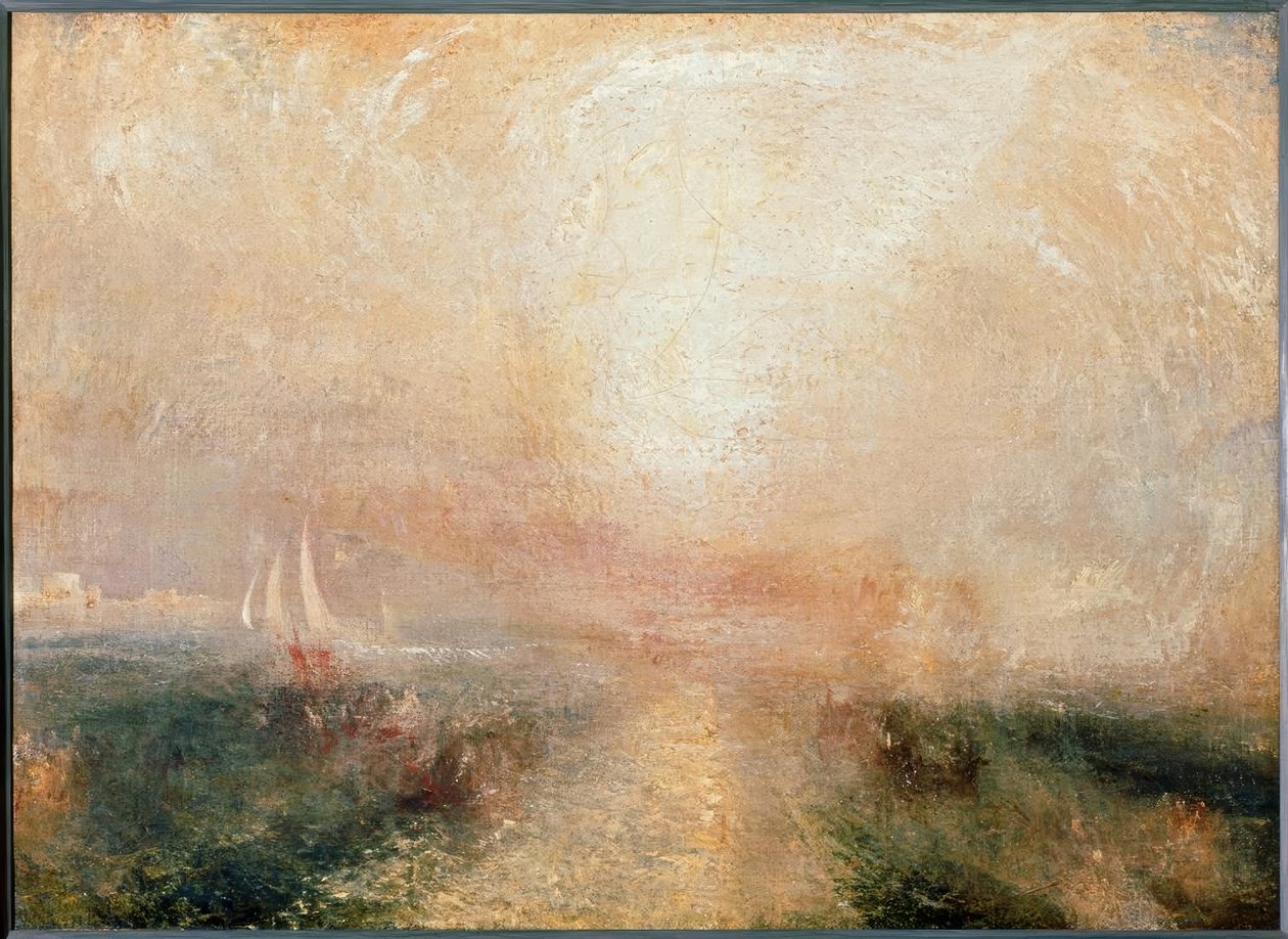 Sahile Yaklaşan Yat by Joseph Mallord William Turner