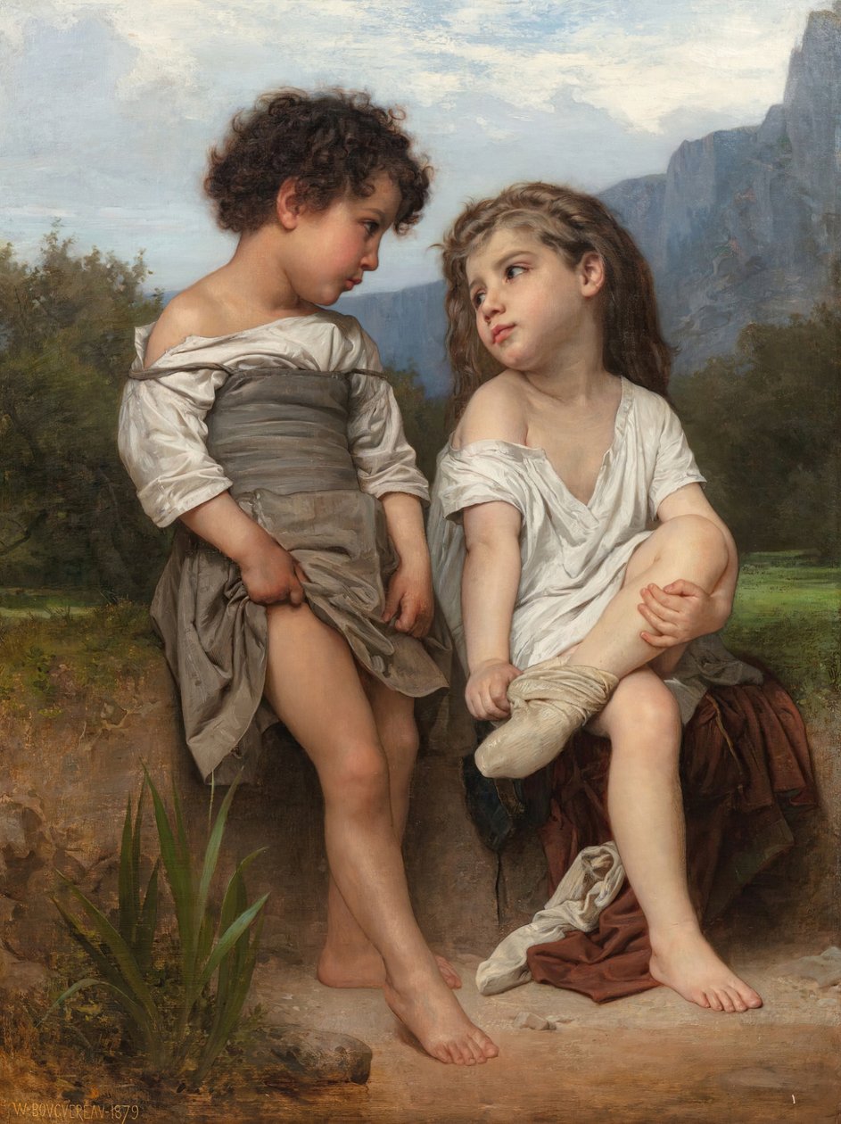 Çayın Kenarında by William Adolphe Bouguereau