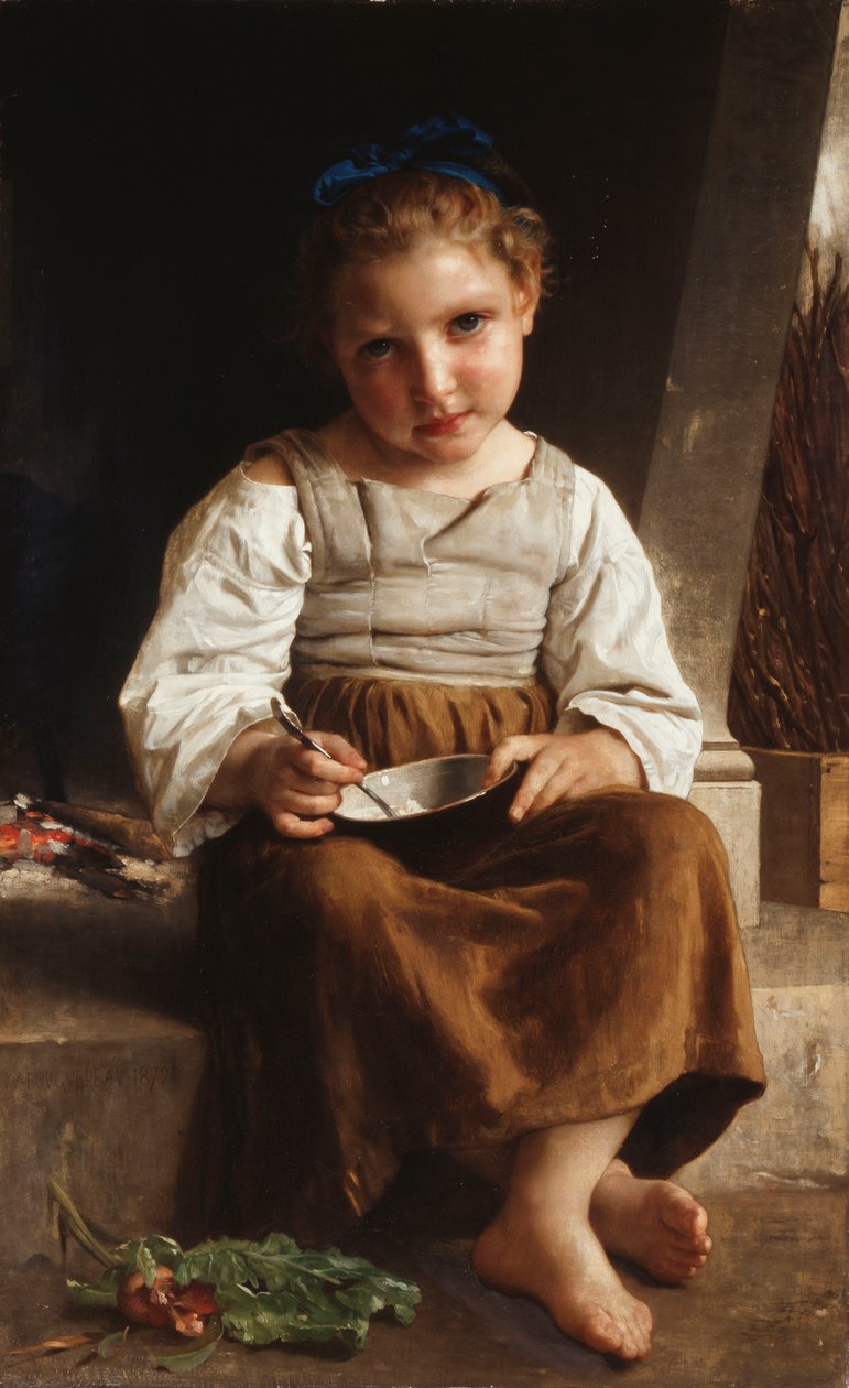 yulaf ezmesi by William Adolphe Bouguereau