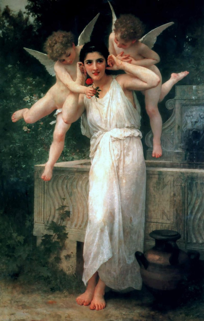 Kalbin uyanışı by William Adolphe Bouguereau