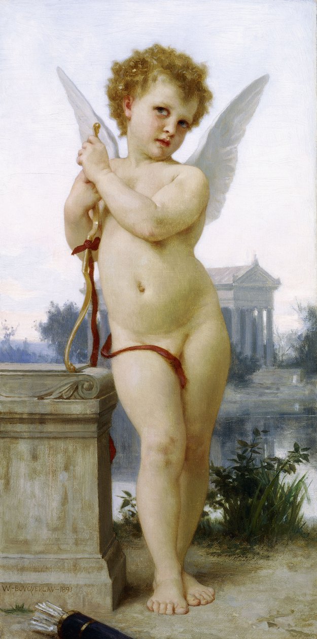 aşk, 1891 by William Adolphe Bouguereau