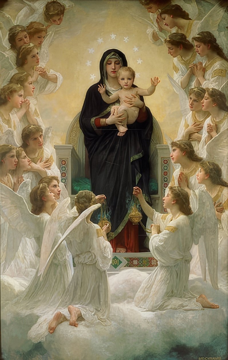 Melekler Kraliçesi 1900 by William Adolphe Bouguereau
