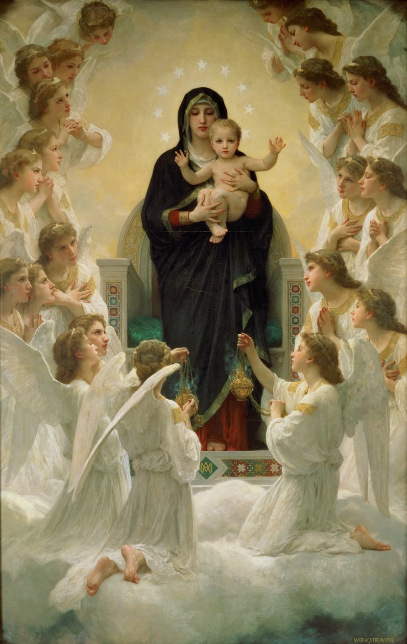 Meleklerin Kraliçesi, 1900 by William Adolphe Bouguereau