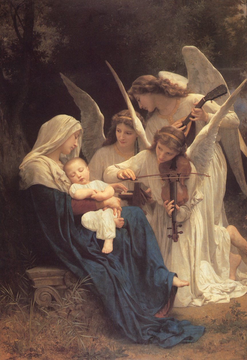 Meleklerin Şarkısı, 1881 by William Adolphe Bouguereau