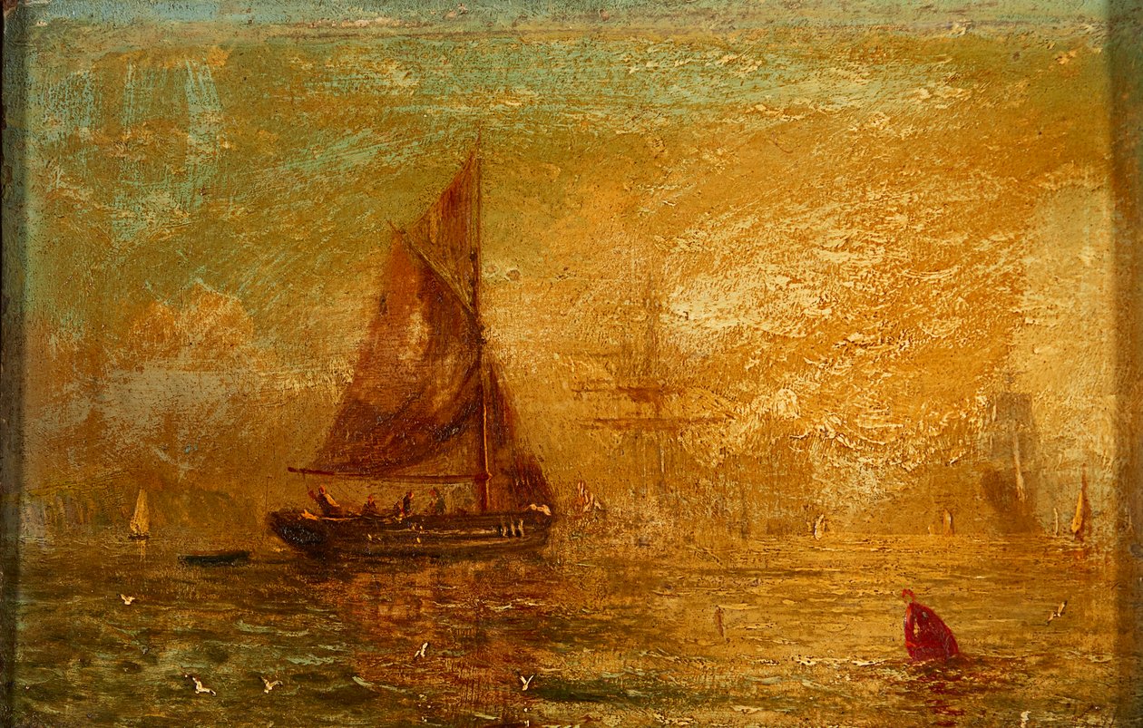 Kürek çekme (gemide yağ) by William Adolphus Knell