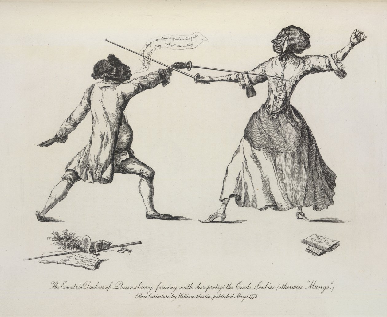 Queensberry ve Soubise Düşesi by William Austin