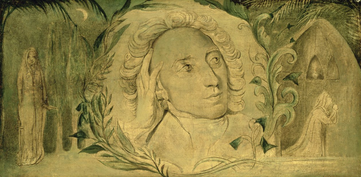 Alexander Pope, c.1800-03 (tuval üzerine temper) by William Blake