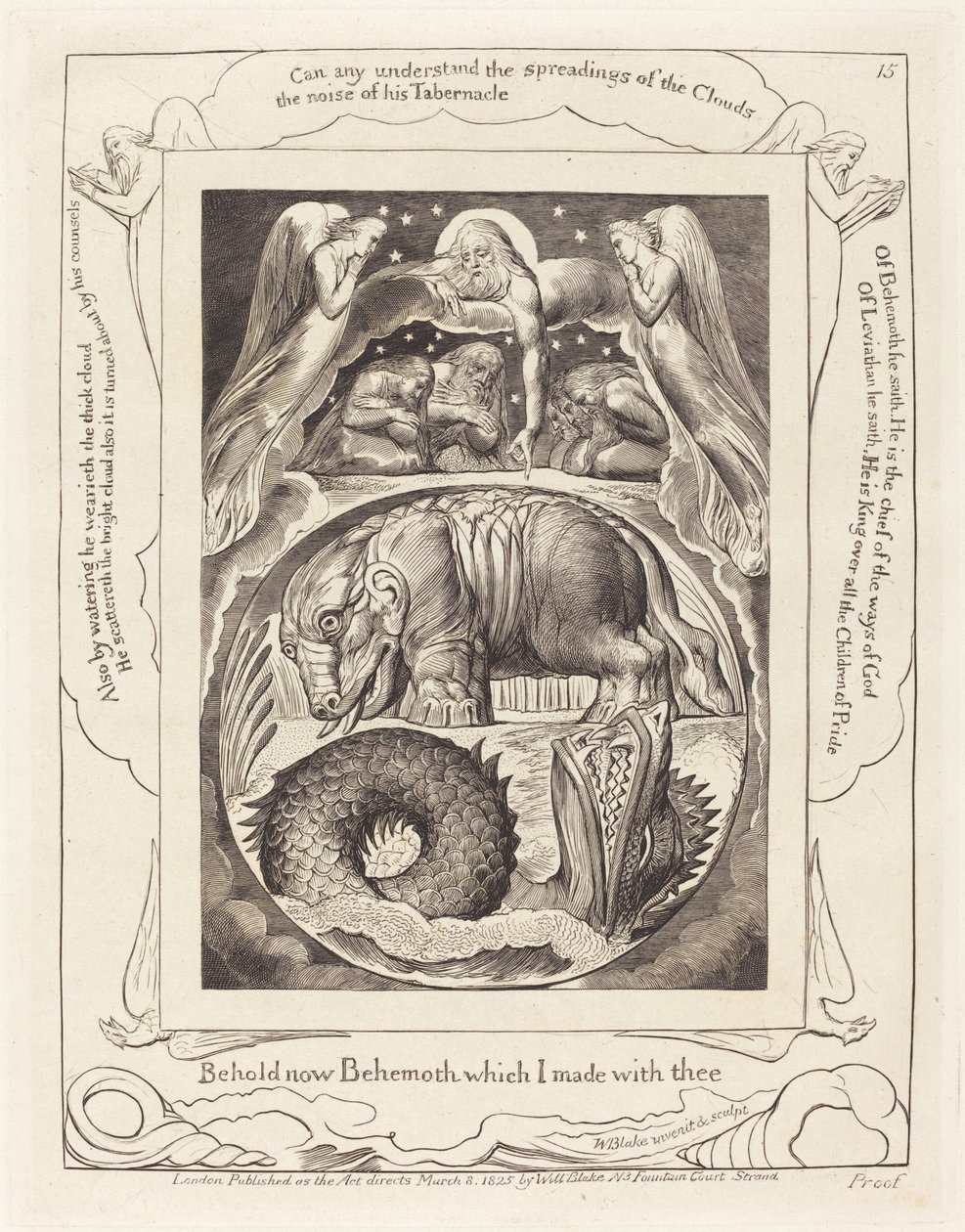 Behemoth ve Leviathan by William Blake