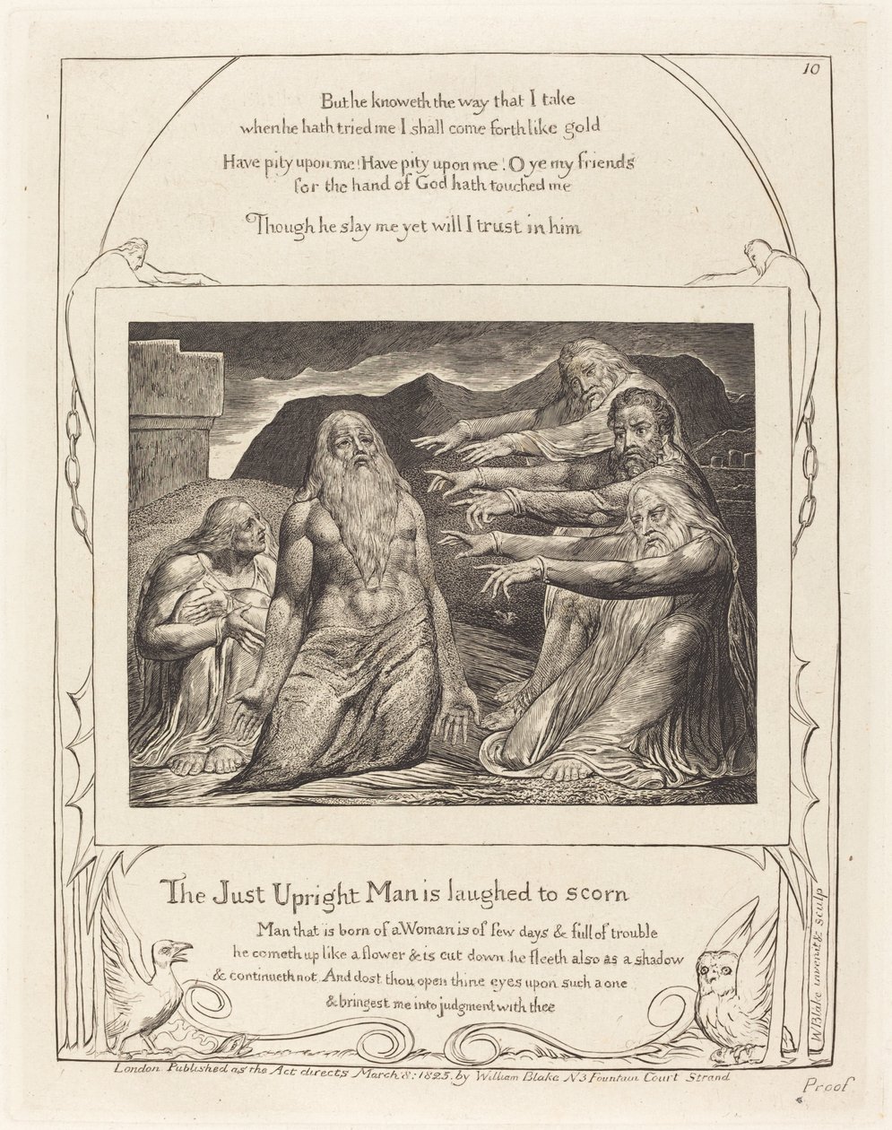 Arkadaşları Tarafından Azarlanan İş by William Blake