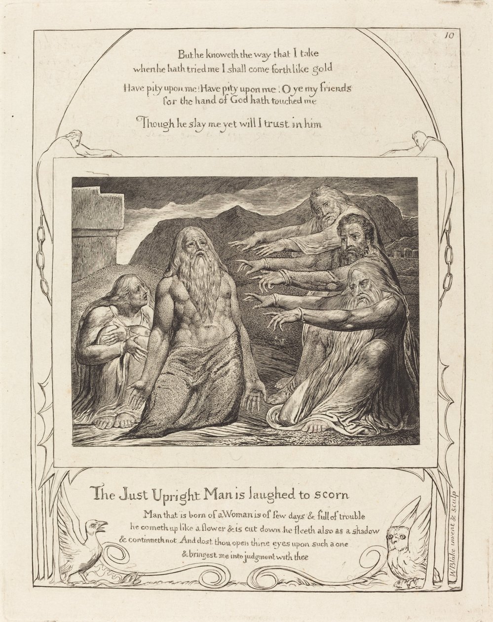 Arkadaşları Tarafından Azarlanan İş by William Blake