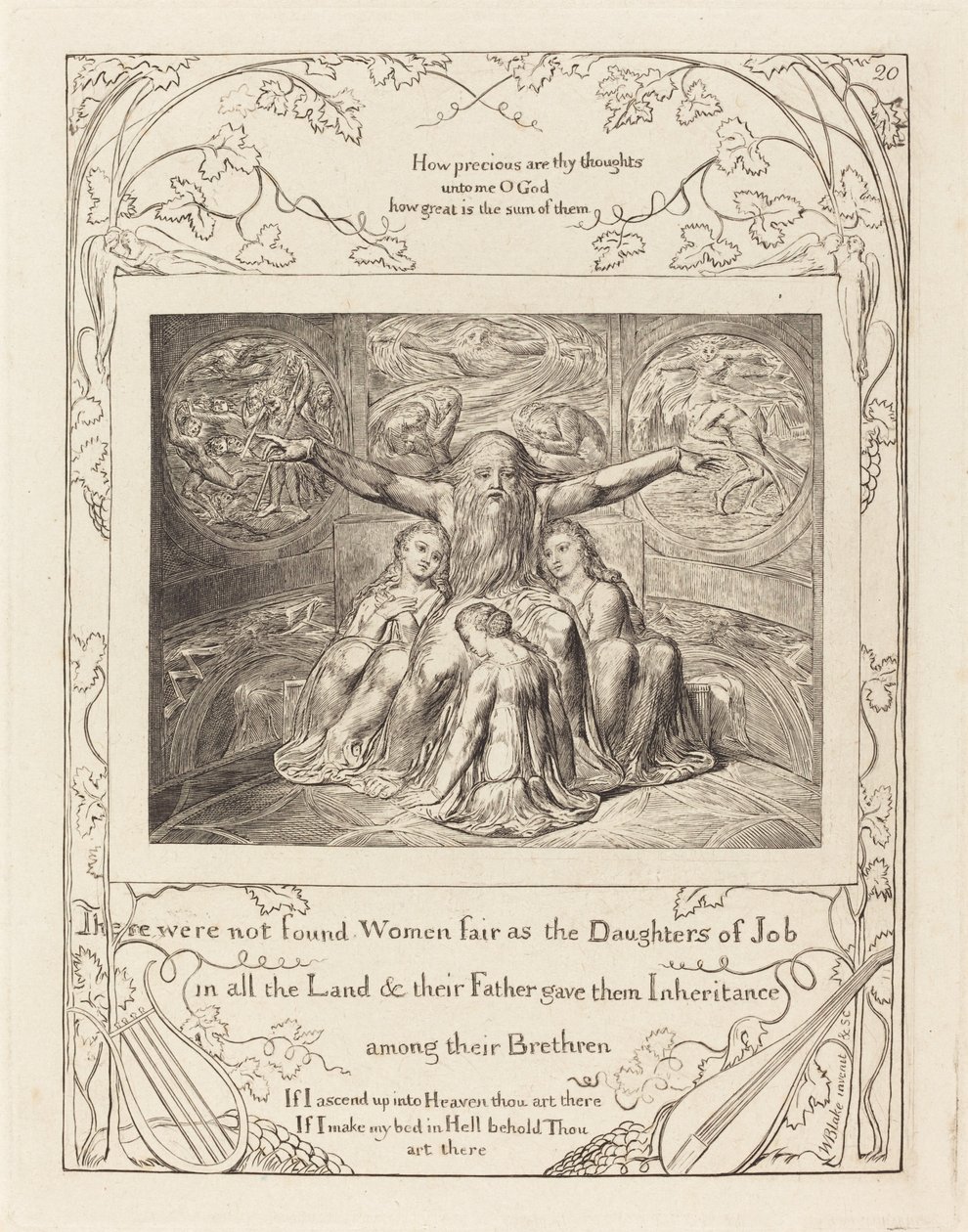 Eyüp ve Kızları by William Blake