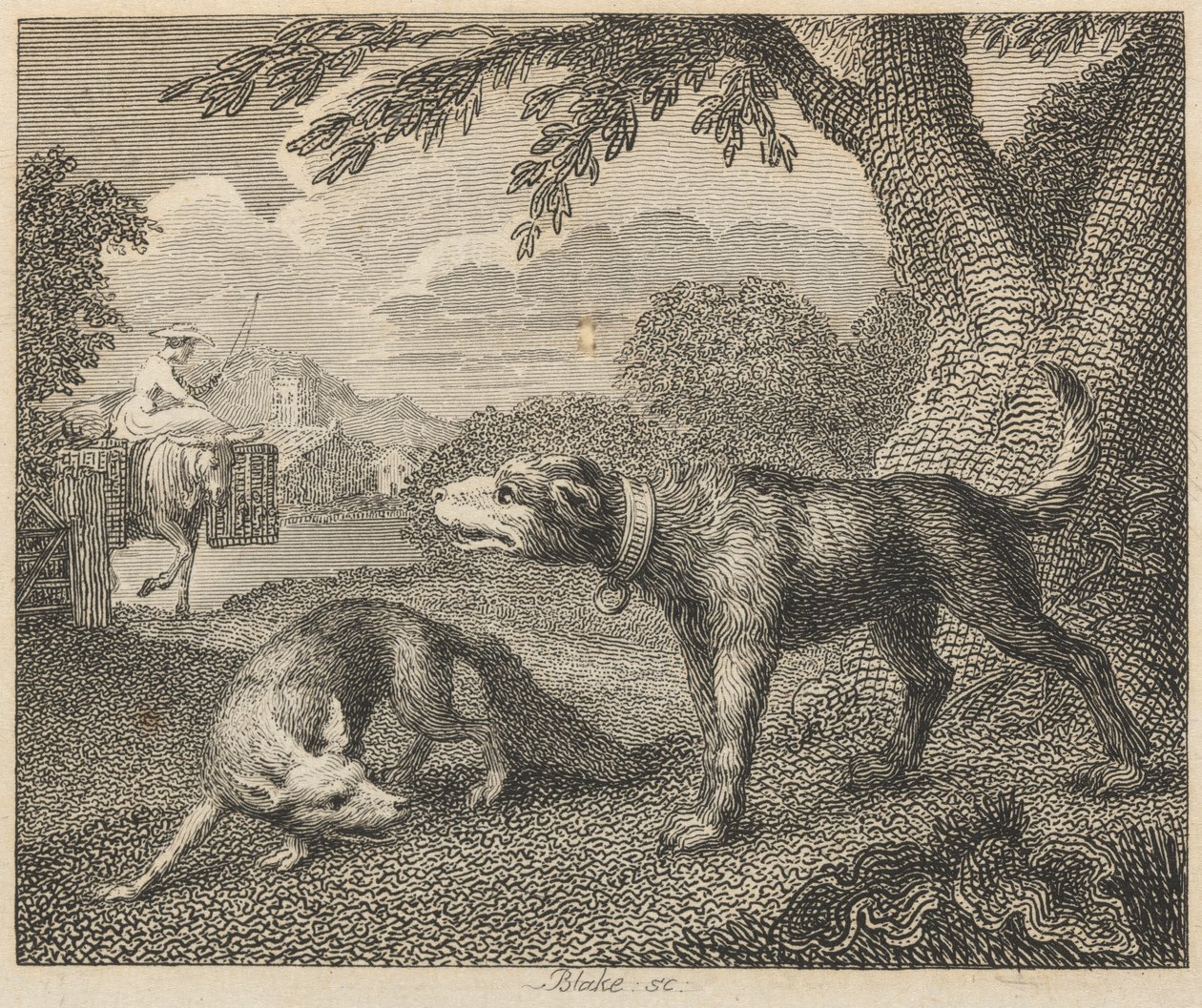 Köpek ve Tilki by William Blake