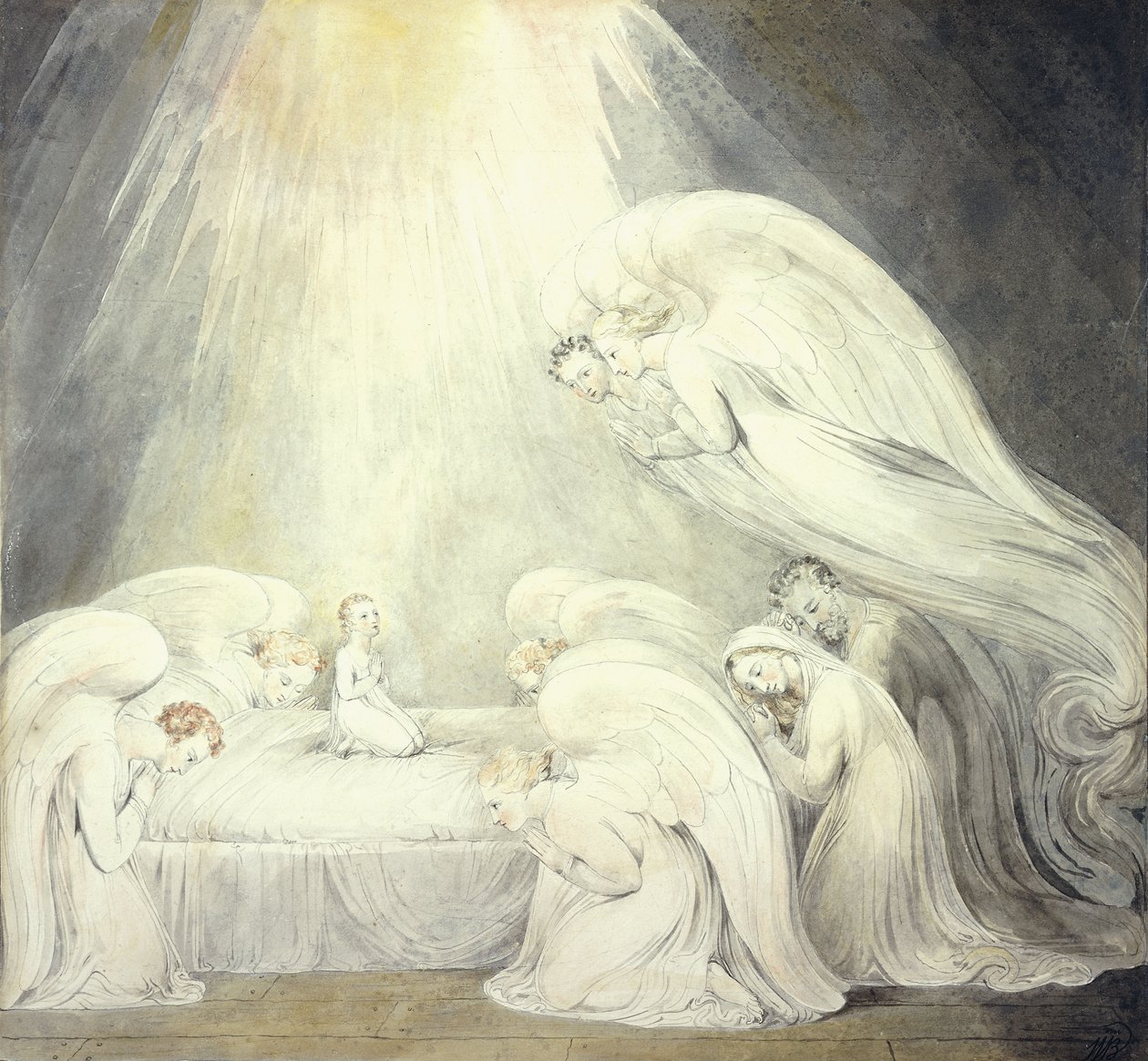 Dua Eden Bebek İsa, 1805 dolayları by William Blake