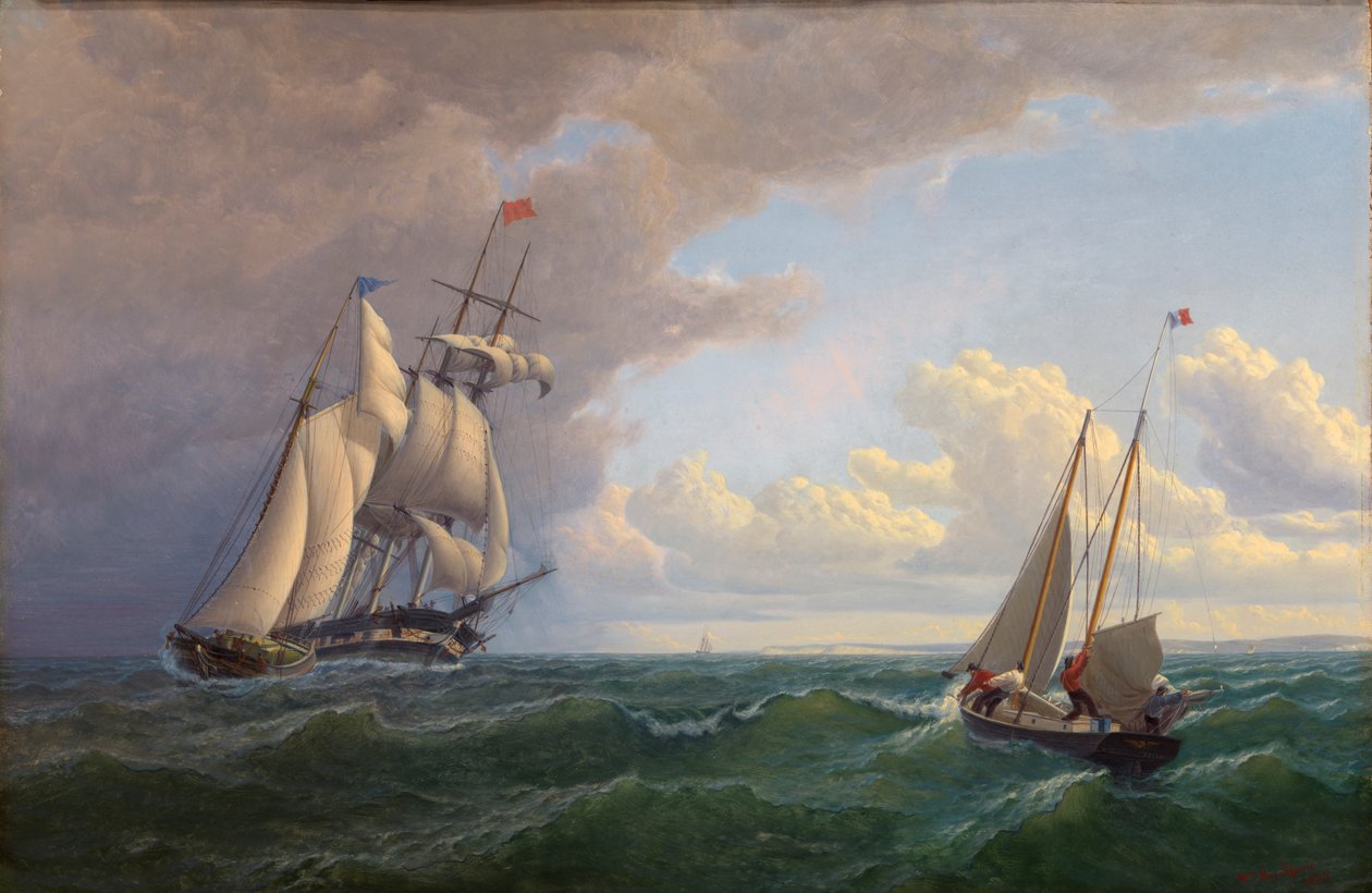 Bağda Balina Avcısı - Dışa Bağlı, 1859. by William Bradford