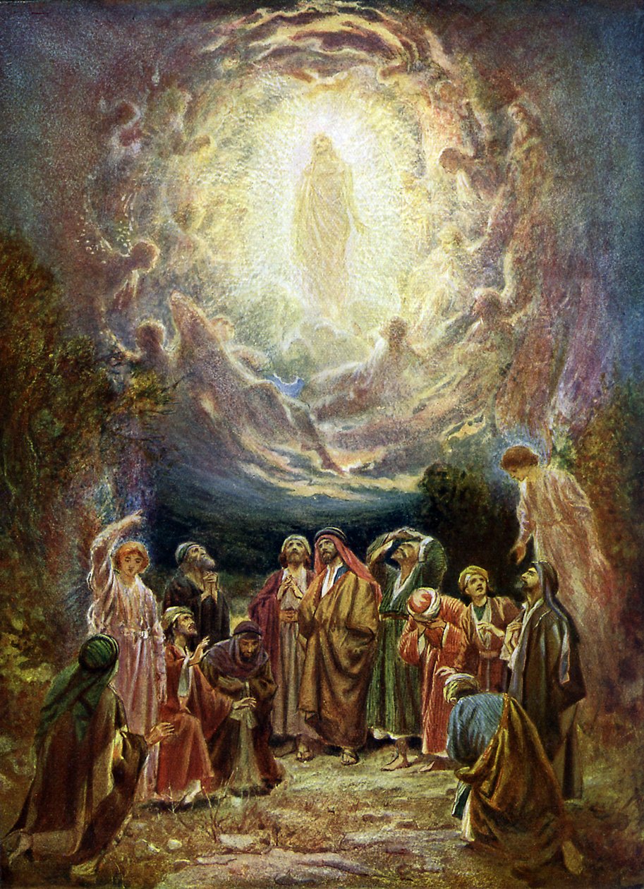 Jesus ascends to heaven - Bible by William Brassey Hole