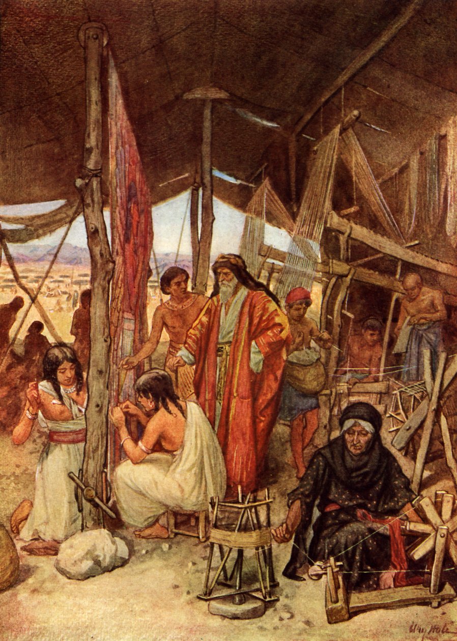 Moses inspecting the Tabernacle - Bible by William Brassey Hole