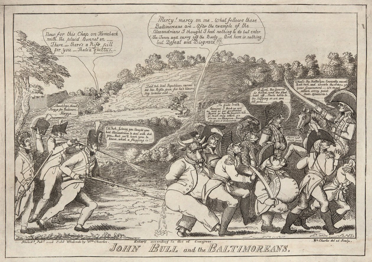 John Bull ve Baltimoreans by William Charles