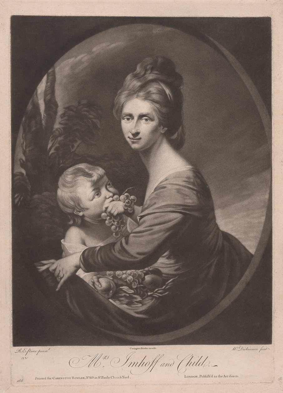 Bayan Imhoff ve Çocuk by William Dickinson