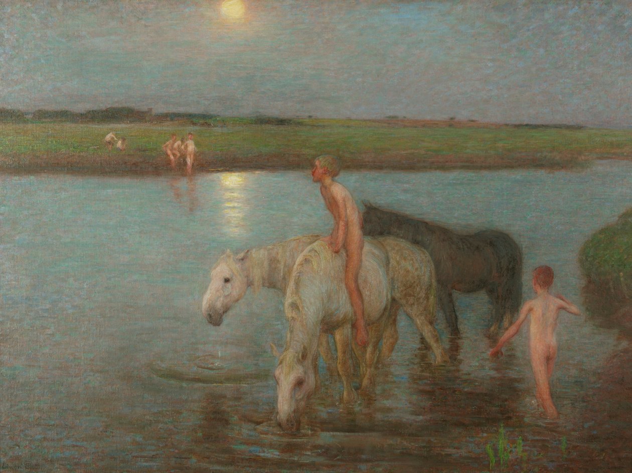 nehir kıyısı by William Edward Stott