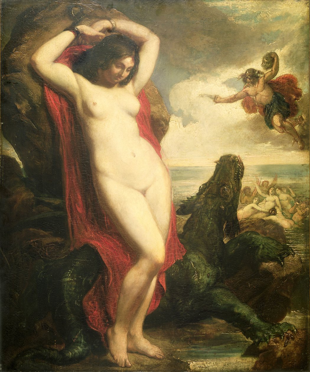 Andromeda ve Perseus, yaklaşık 1840 (tuval üzerine yağlı boya) by William Etty