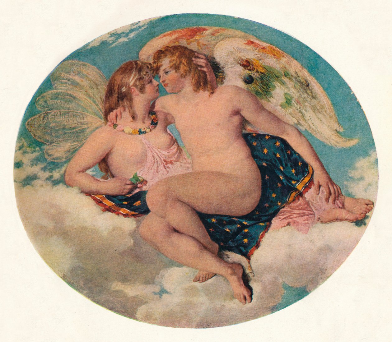 Aşk tanrısı ve Psyche, 19. yüzyıl. by William Etty