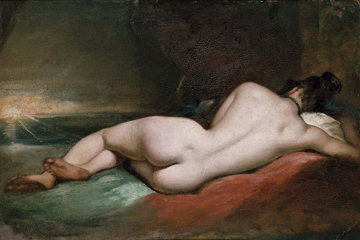Çıplak Model Uzanmış by William Etty