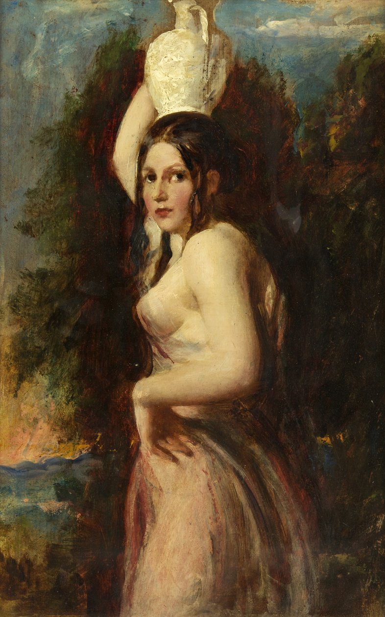 Su Taşıyıcı (değirmen tahtasındaki yağ) by William Etty