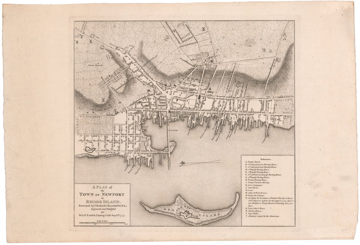 Faden tarafından Newport Planı by William Faden