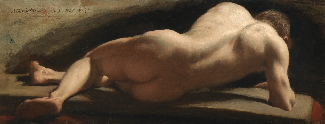 Erkek Çıplak, 1843 by William Frederick Witherington