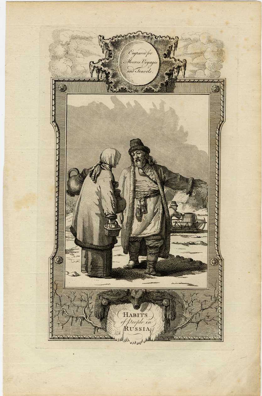 Moskovalıların Alışkanlıkları, yaklaşık 1730 by William Grainger