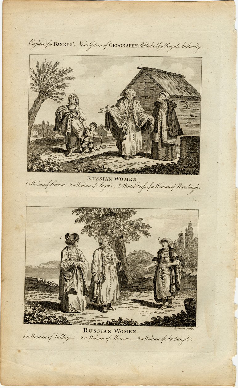 Rus Kadınlarının Alışkanlıkları, yaklaşık 1730 by William Grainger