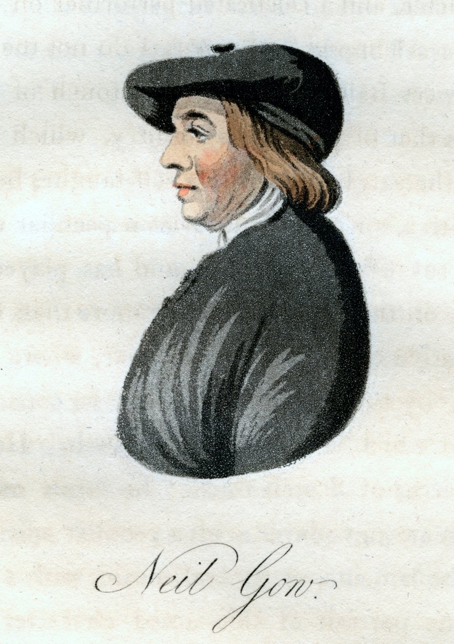 Neil Gow, İskoç kemancı, 1800. by William Green