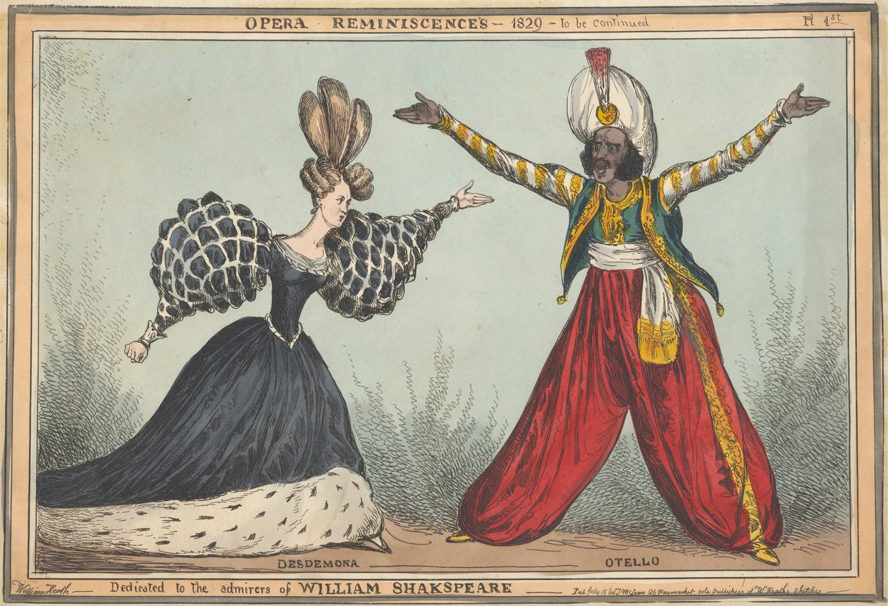 Opera Anıları: Desdemona ve Otello by William Heath