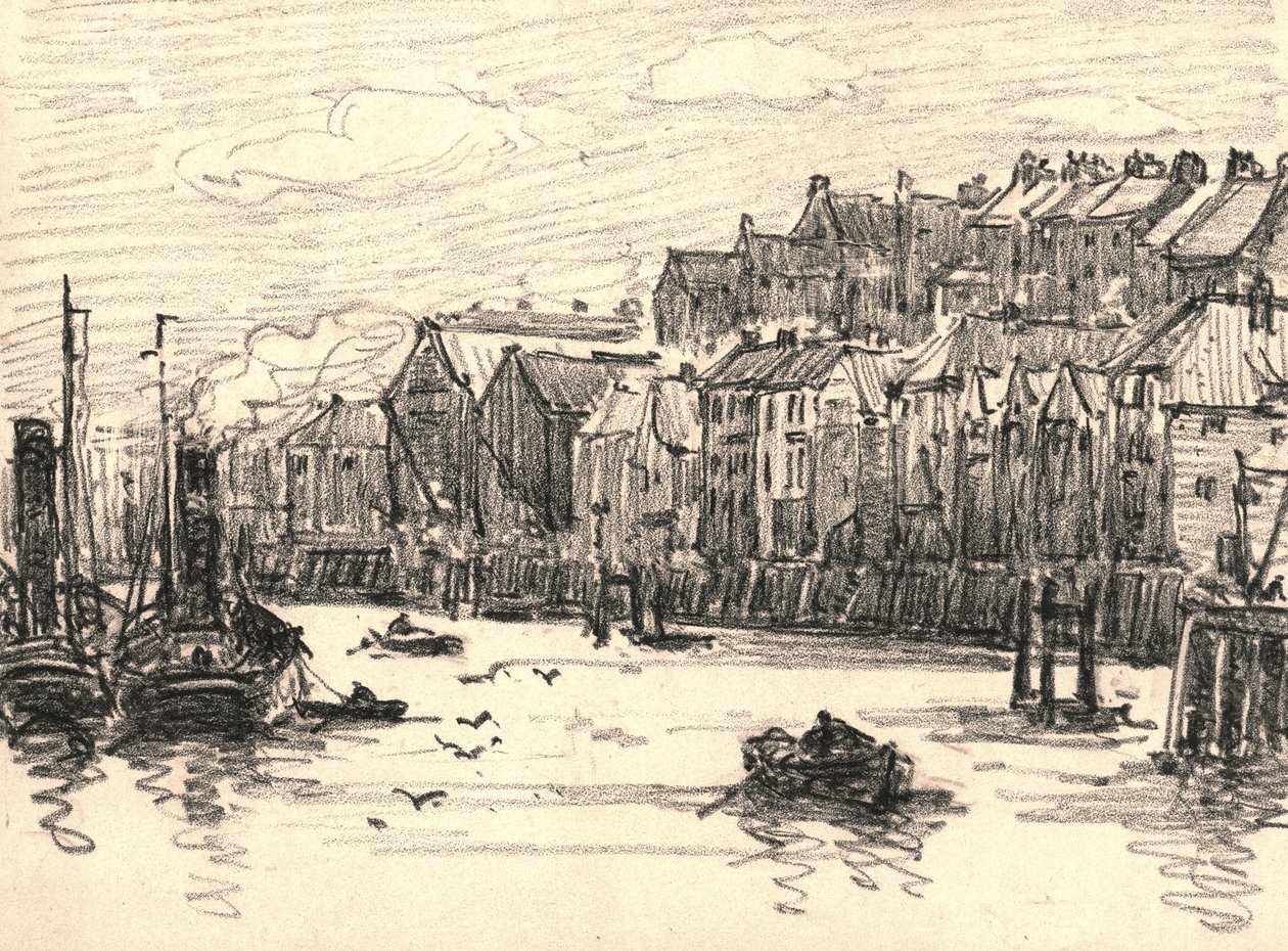 North Shields (kağıt üzerinde kömür) by William Henry Charlton